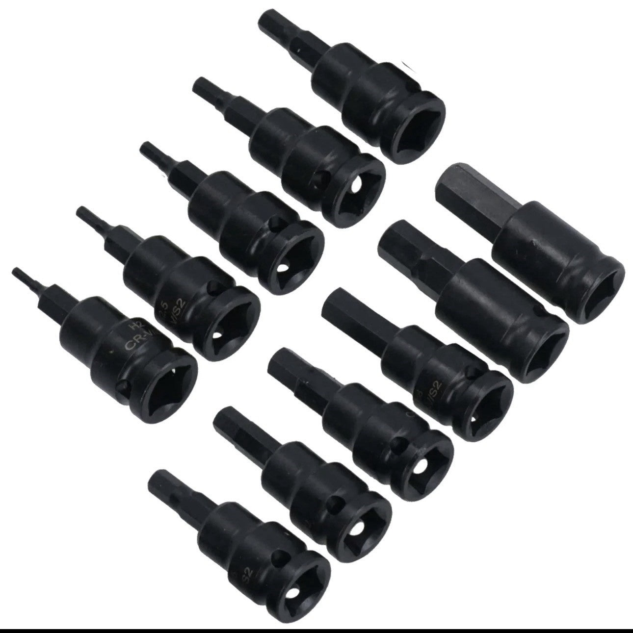 US PRO IMPACT Hex Torx Spline Bit Sockets 3/8" Drive Short Reach Allen Star HX