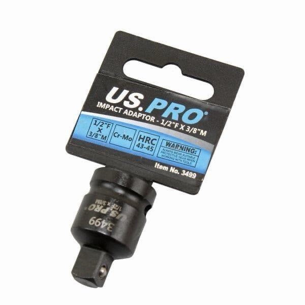 US PRO Impact Socket Adapter 1/2" Female To 3/8" Male Step Down Converter CR-MO