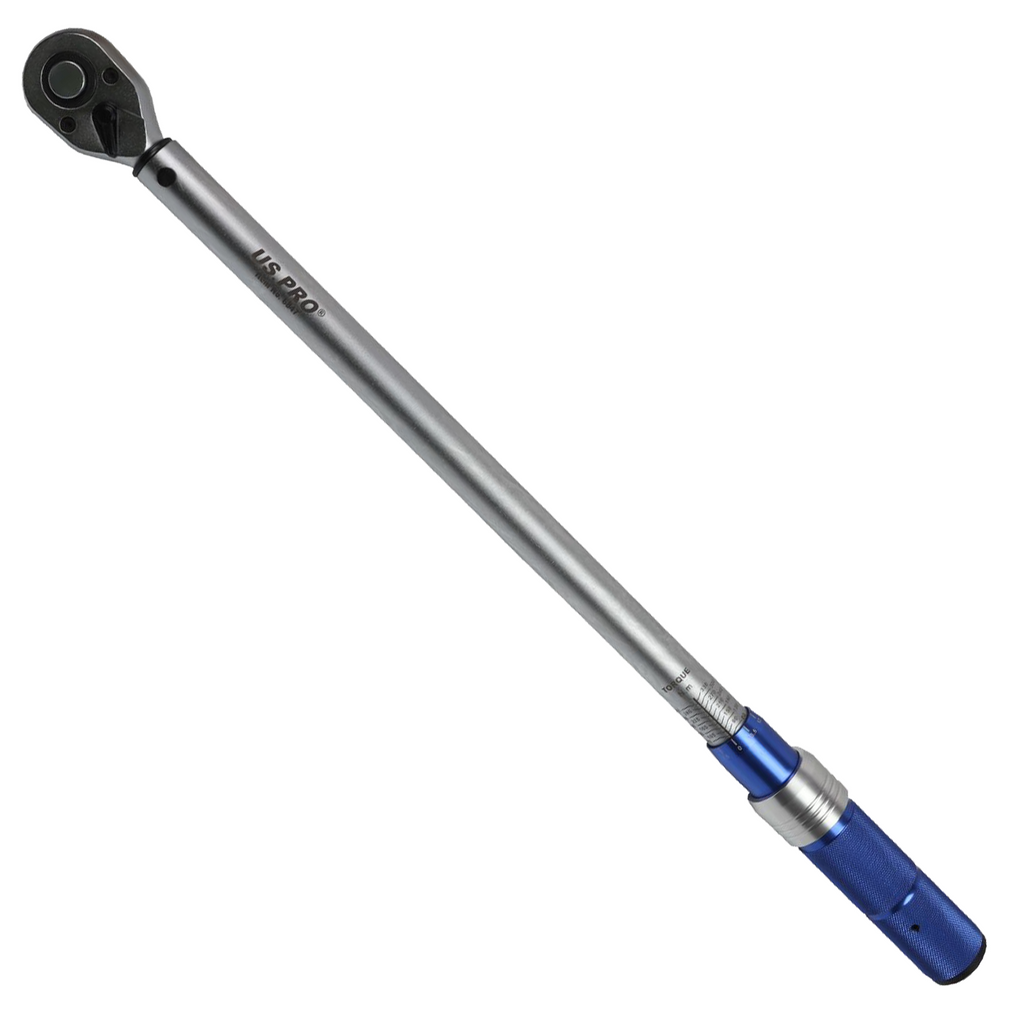 US PRO 1/2" Drive Calibrated Torque Wrench Adjustable Reversible 60Nm - 330Nm