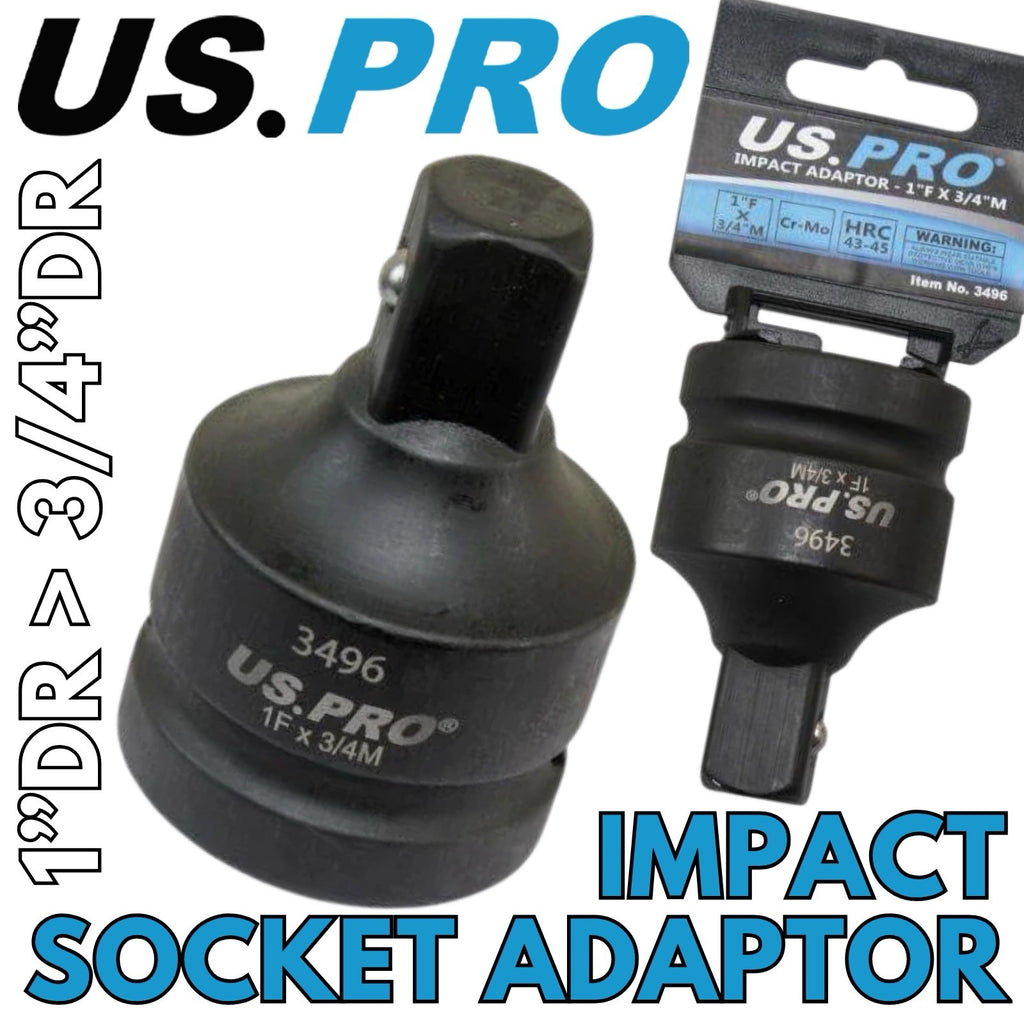 US PRO Impact Socket Adapter 1" Female To 3/4" Male Step Down Converter CR-MO