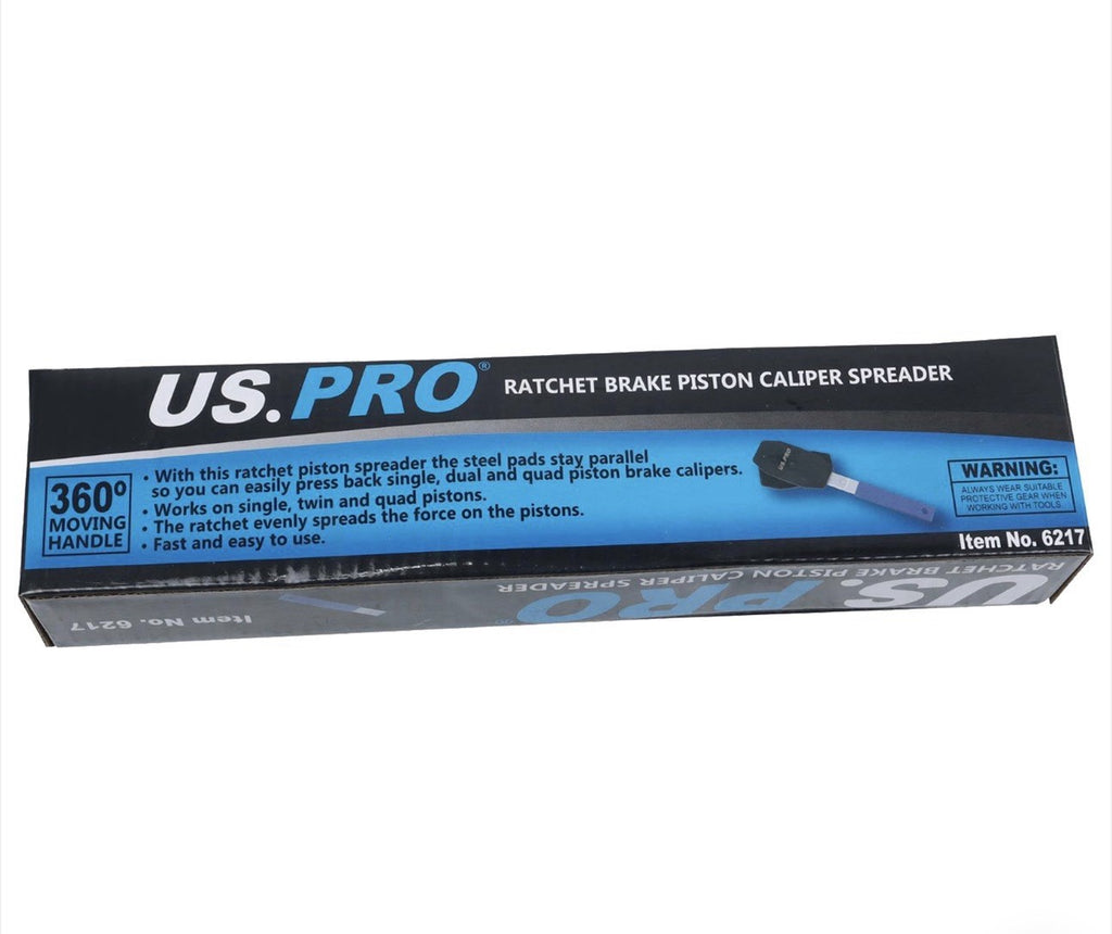 US PRO Ratchet Brake Caliper Piston Spreader, Pad Compressor, Push Back Tool